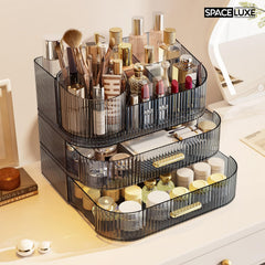 SpaceLuxe Design moderne creme-blanc: finition élégante sur votre vanity.