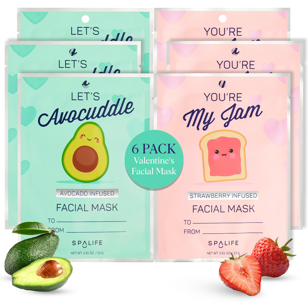 Masque Avocuddle SpaLife à l'avocat pour hydratation nourrissante à domicile.