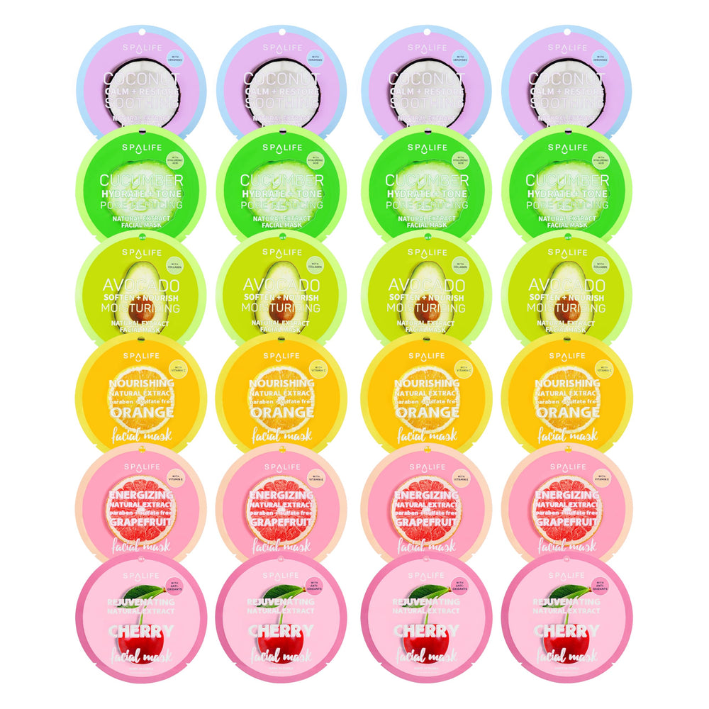 SpaLife masque fruits orange: hydratation légère et parfum frais pour peau revitalisée