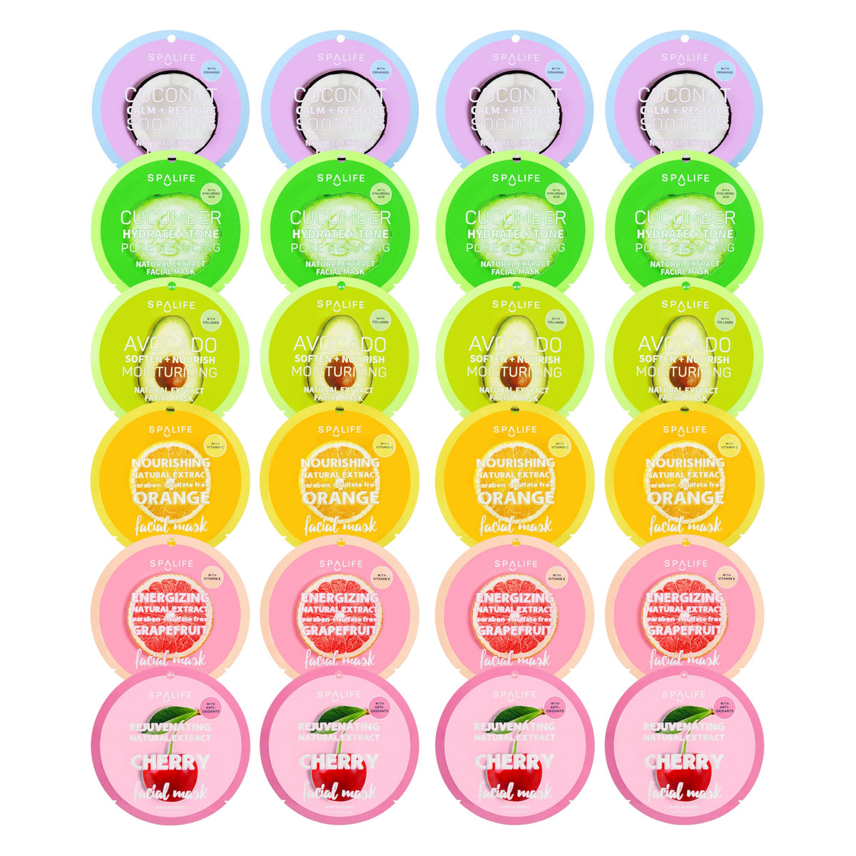 SpaLife masque fruits orange: hydratation légère et parfum frais pour peau revitalisée