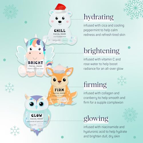 SpaLife masque hiver chouette lissant — affine le teint et unifie la peau.