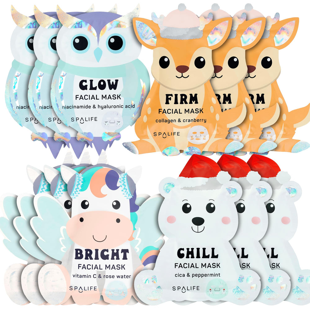 SpaLife masque hiver ours hydratant — apaise et hydrate durablement la peau.