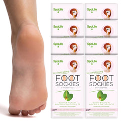 SpaLife Moisturizing Foot Sockies front-pack for at-home spa hydration