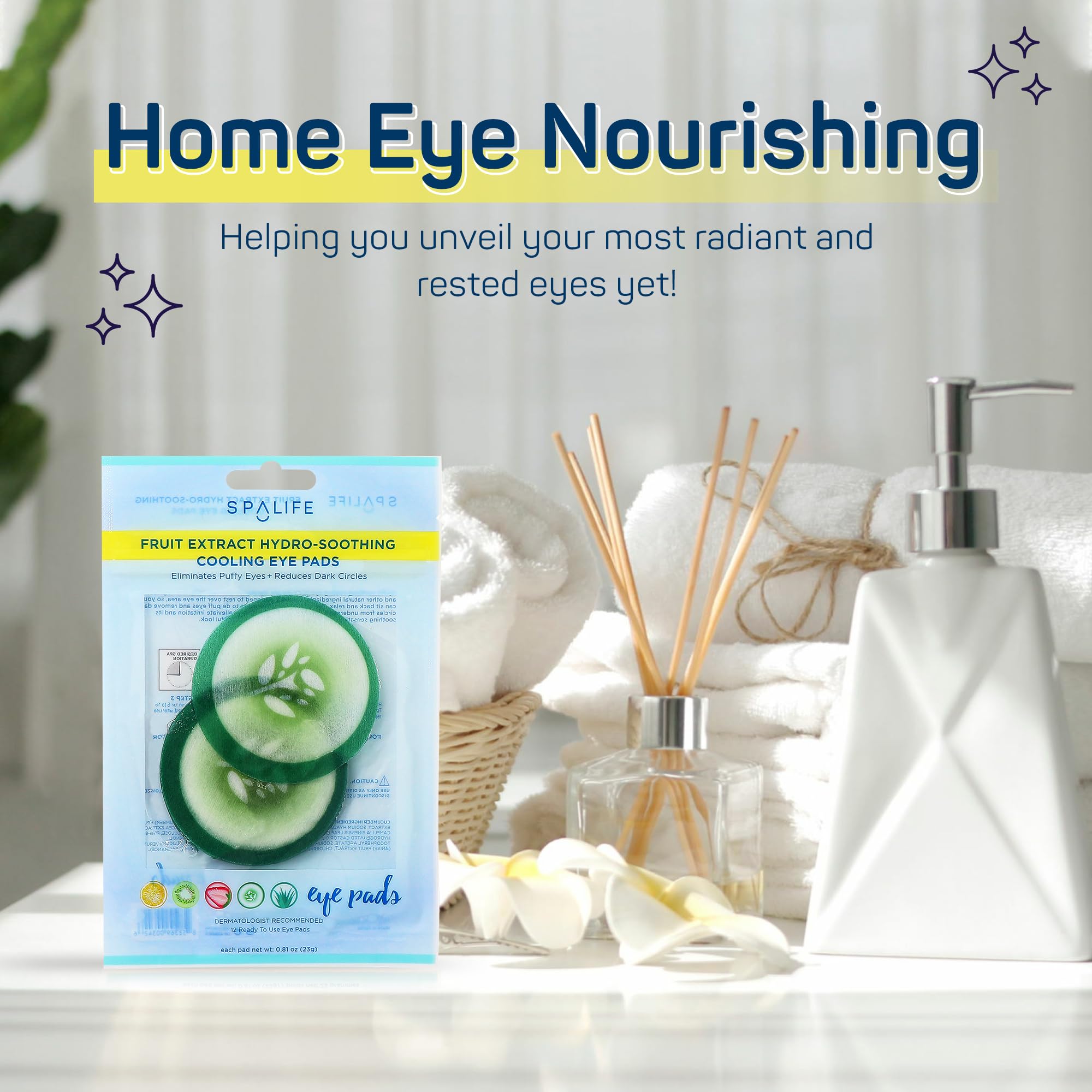 SpaLife patches yeux concombre utilisation quotidienne pour une routine simple
