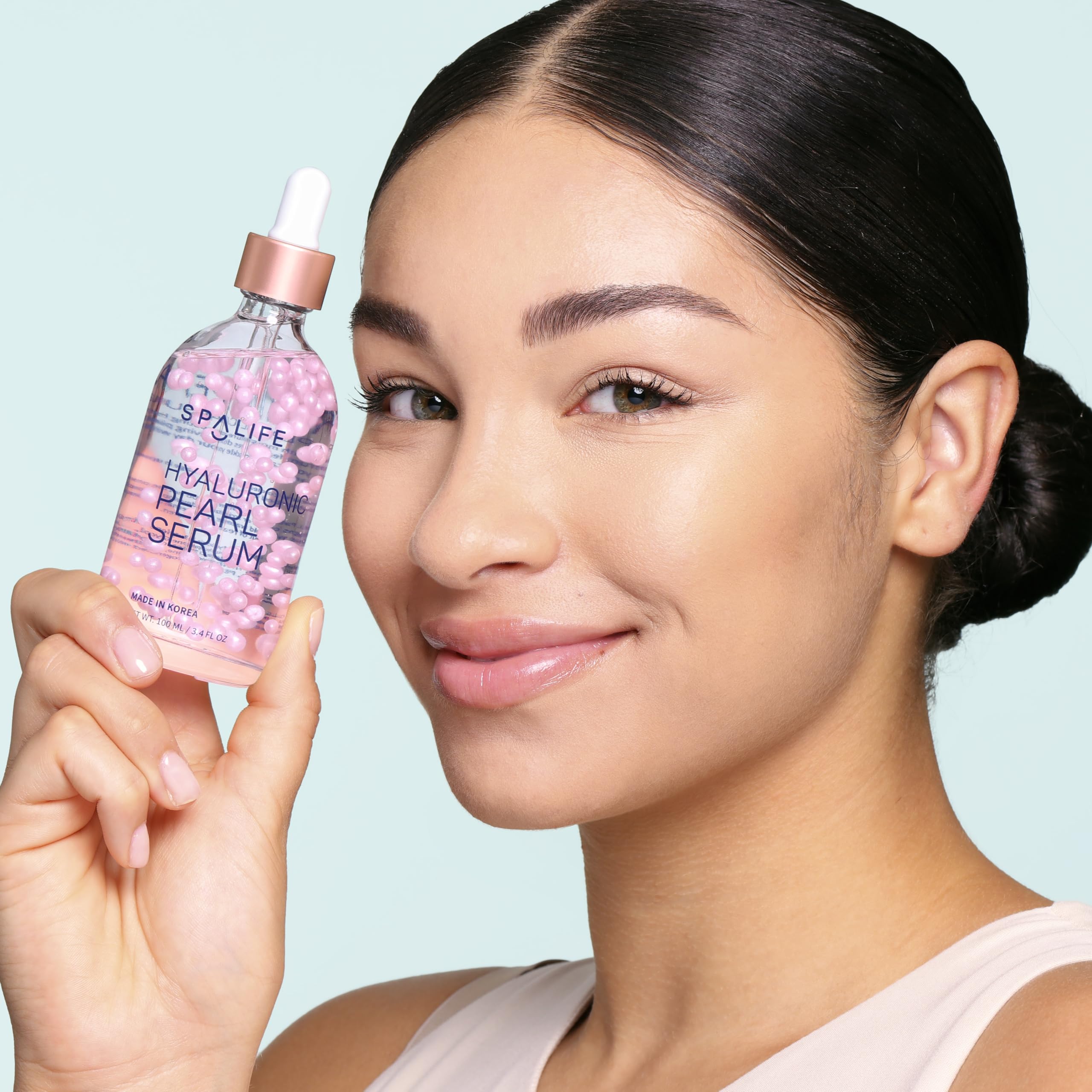 SpaLife Sérum Visage : capsules perles vertes apportant luminosité à la peau.