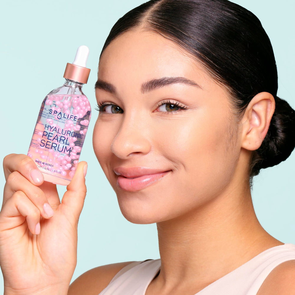 SpaLife Sérum Visage : capsules perles vertes apportant luminosité à la peau.