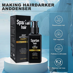 SPARTAN HAIR shampoo men apply lather for root nourishment