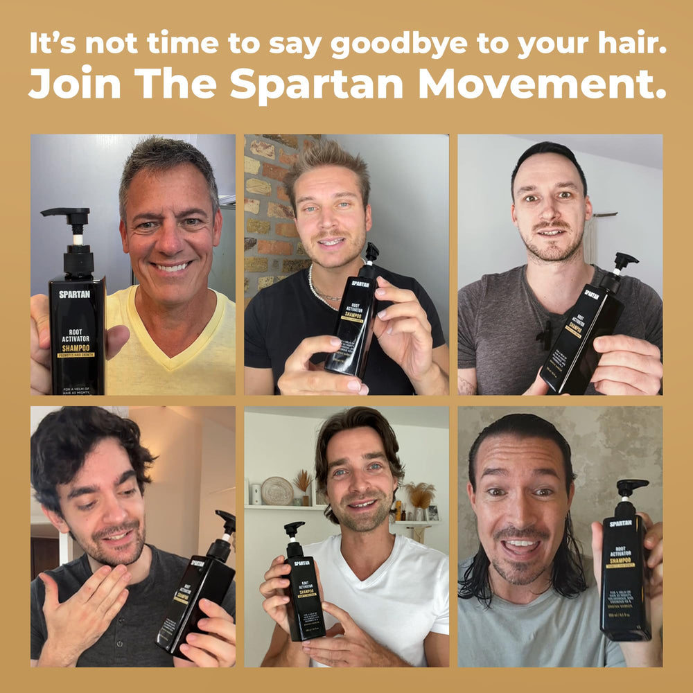 SPARTAN Shampoing Activateur de Racines, emballage compact idéal pour le voyage.