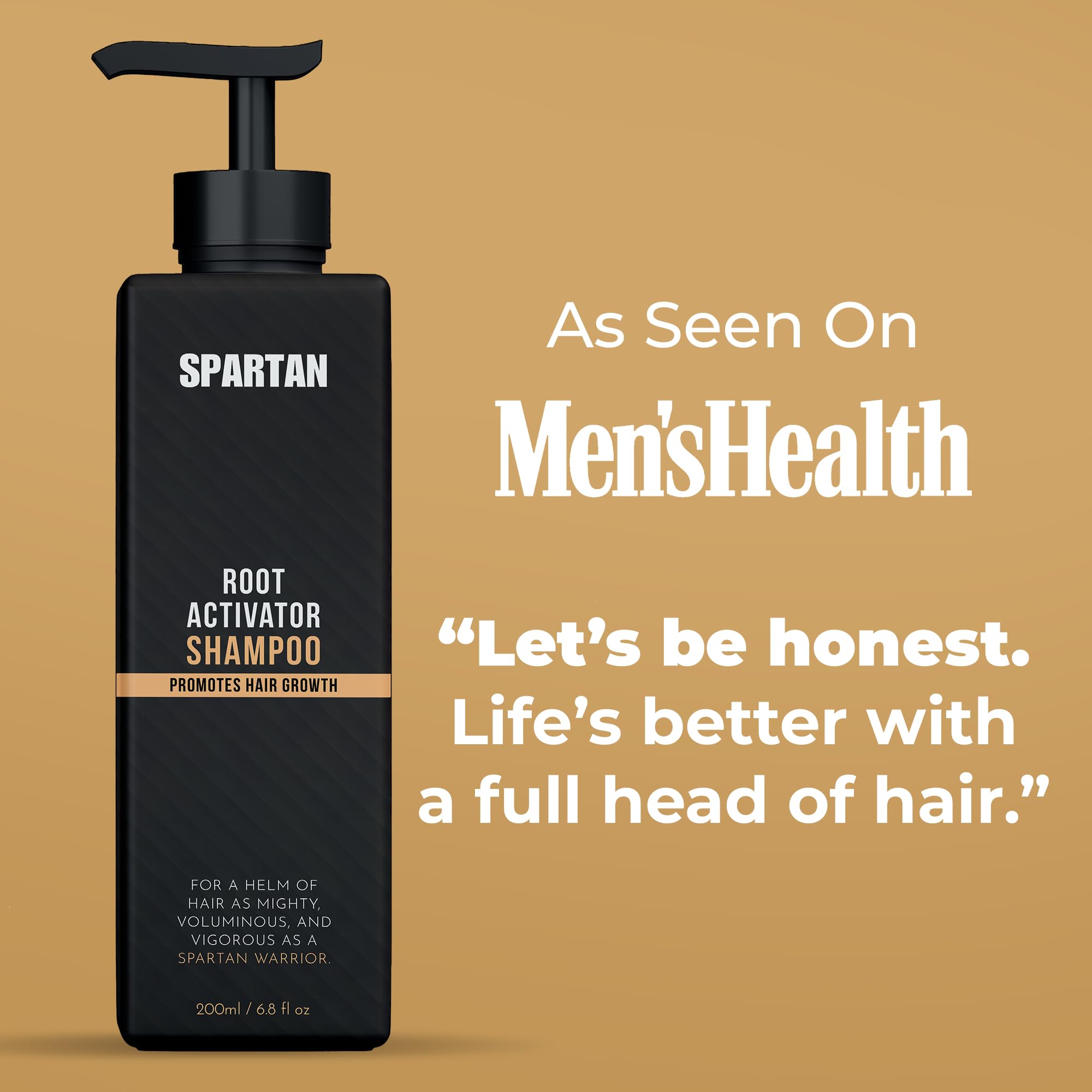 SPARTAN Shampoing Activateur de Racines, massage cuir chevelu qui détend.