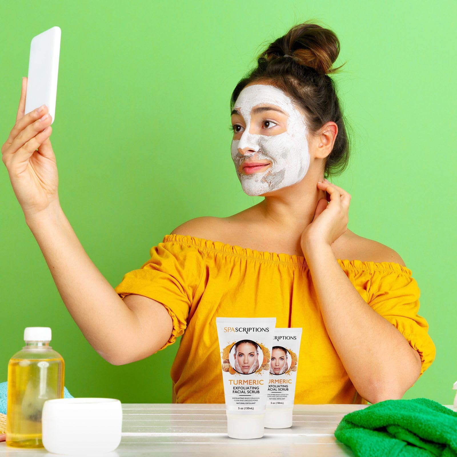 SpaScriptions Exfoliant Naturel Coques Noix—exfolie en douceur et élimine les impuretés