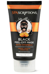 SpaScriptions Masque Noir Vitamine C, application facile pour peau lumineuse.