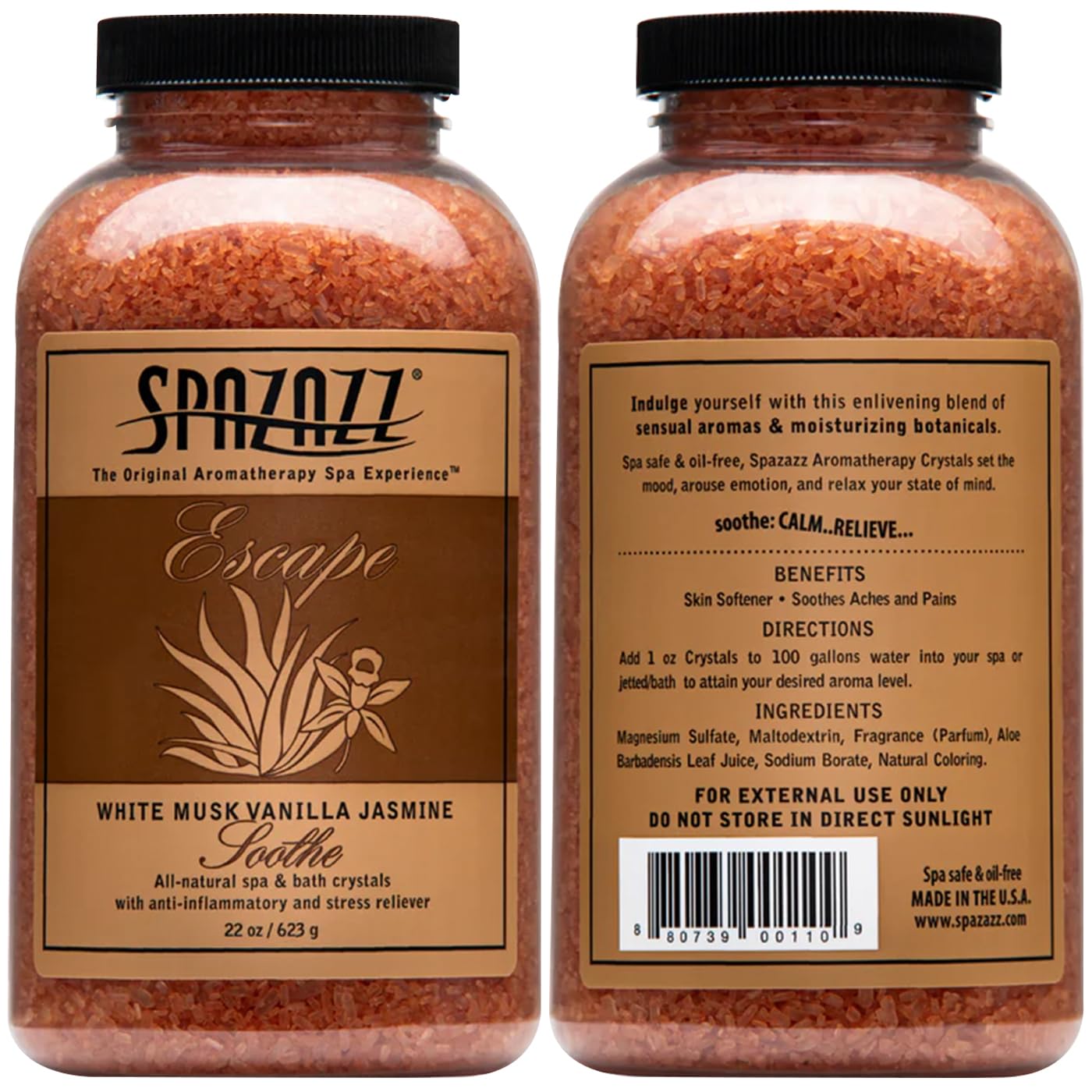 Spazazz Escape – musc blanc jasmin vanille, parfum sensuel et apaisant.