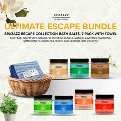 Sels de bain Spazazz Escape Thé vert Pivoine moment zen et parfumé