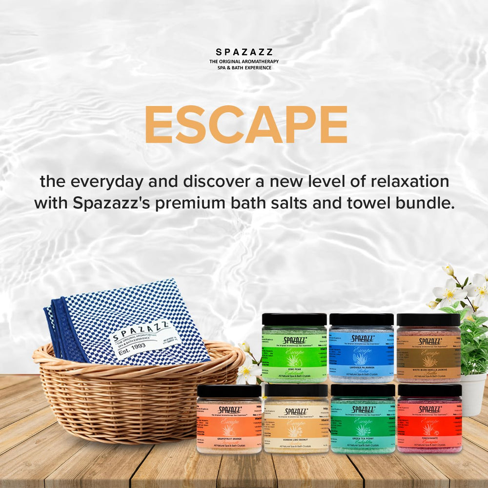 Sels de bain Spazazz Escape Grenade expérience fruitée et apaisante