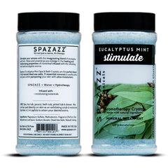 Spazazz eucalyptus menthe, cristaux-spa: détente profonde et parfum durable.