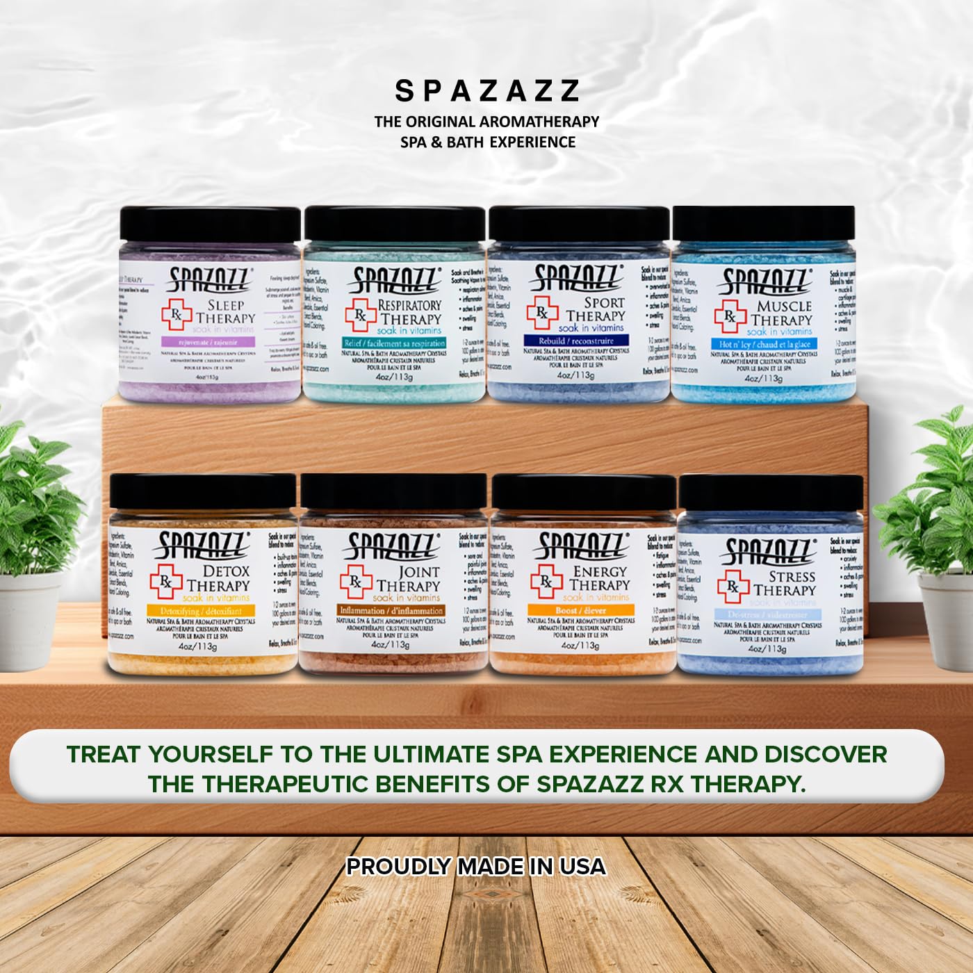Spazazz RX Therapy utilisation cap-bain simple pour arôme personnalisé dans l eau.
