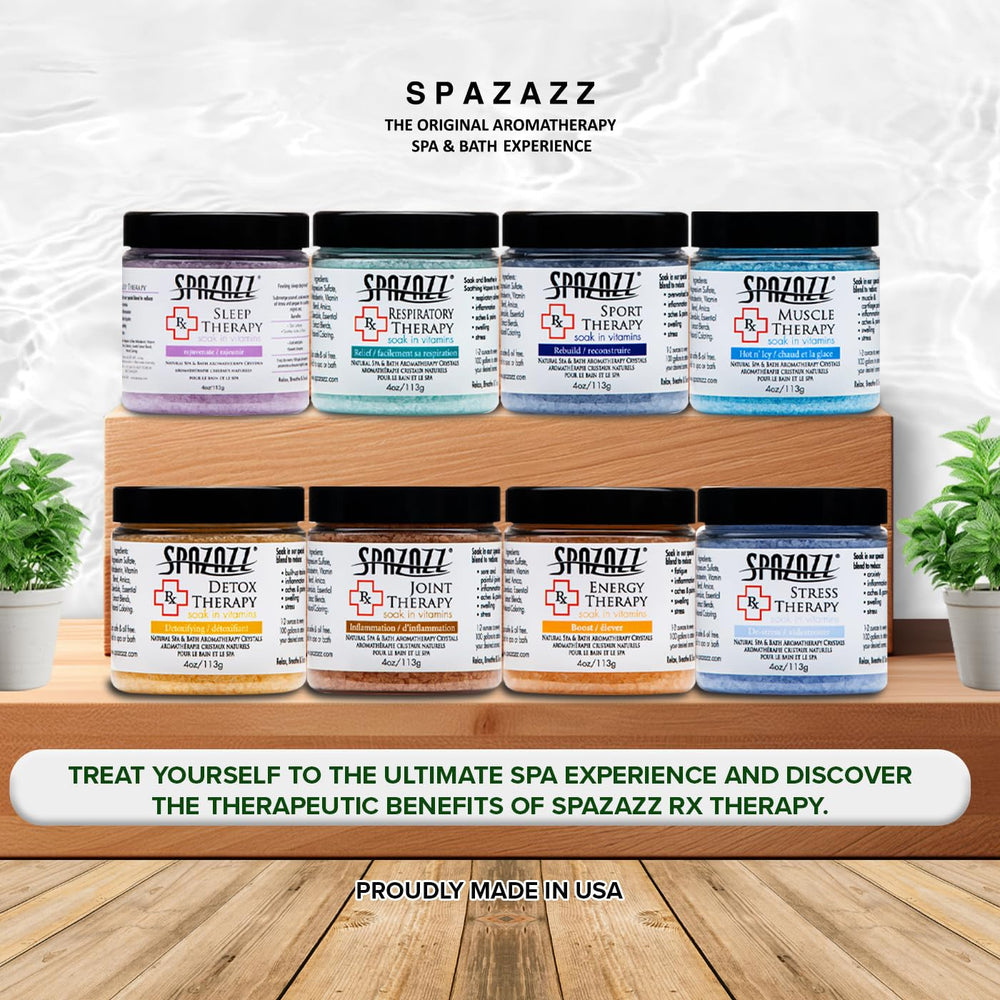 Spazazz RX Therapy utilisation cap-bain simple pour arôme personnalisé dans l eau.