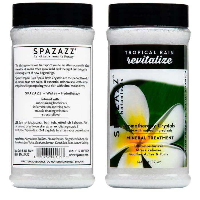 SPAZAZZ SPA BOMBZZ cristaux-eucalyptus-menthe-bain: expérience rafraîchissante dans votre spa.