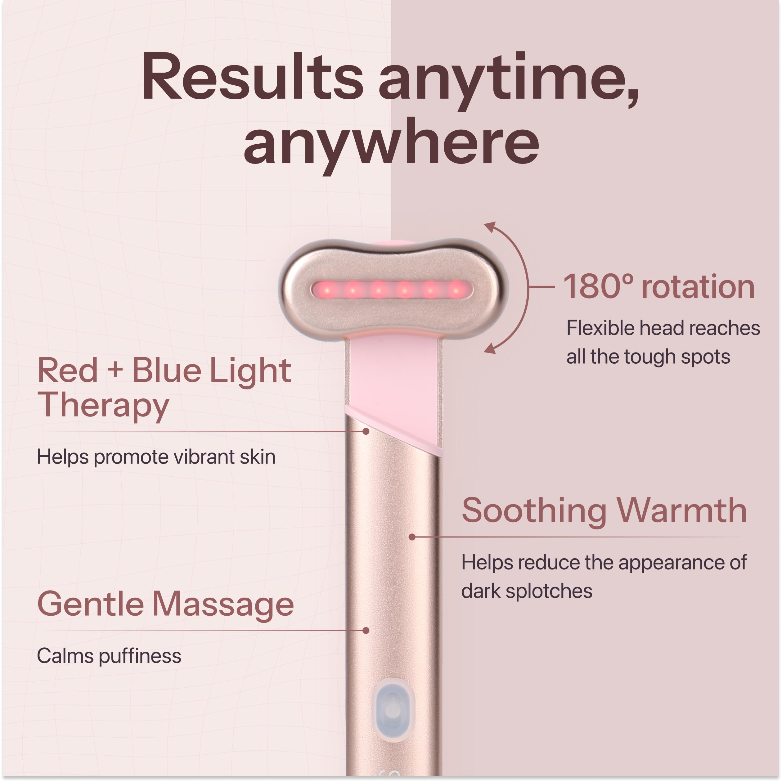 SpectraGlow: design compact et portable pour skincare où que vous soyez.