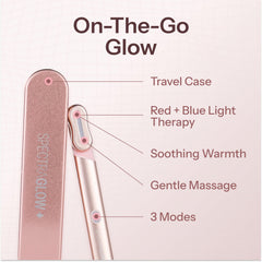 SpectraGlow: étui de voyage élégant pour l'utilisation en déplacement.