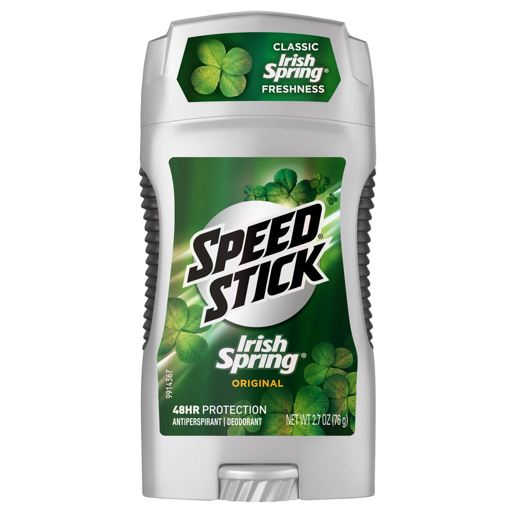 Speed Stick Irish Spring Original, emballage visible, protection durable tout au long de la journée