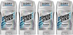Speed Stick Power sans parfum, pack de 4, protection antiperspirante quotidienne