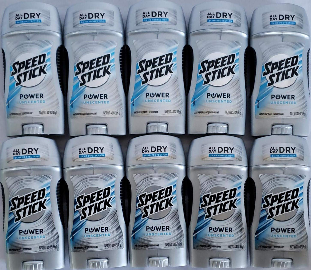 Déodorant Speed Stick Power sans parfum, protection durable pour la journée.