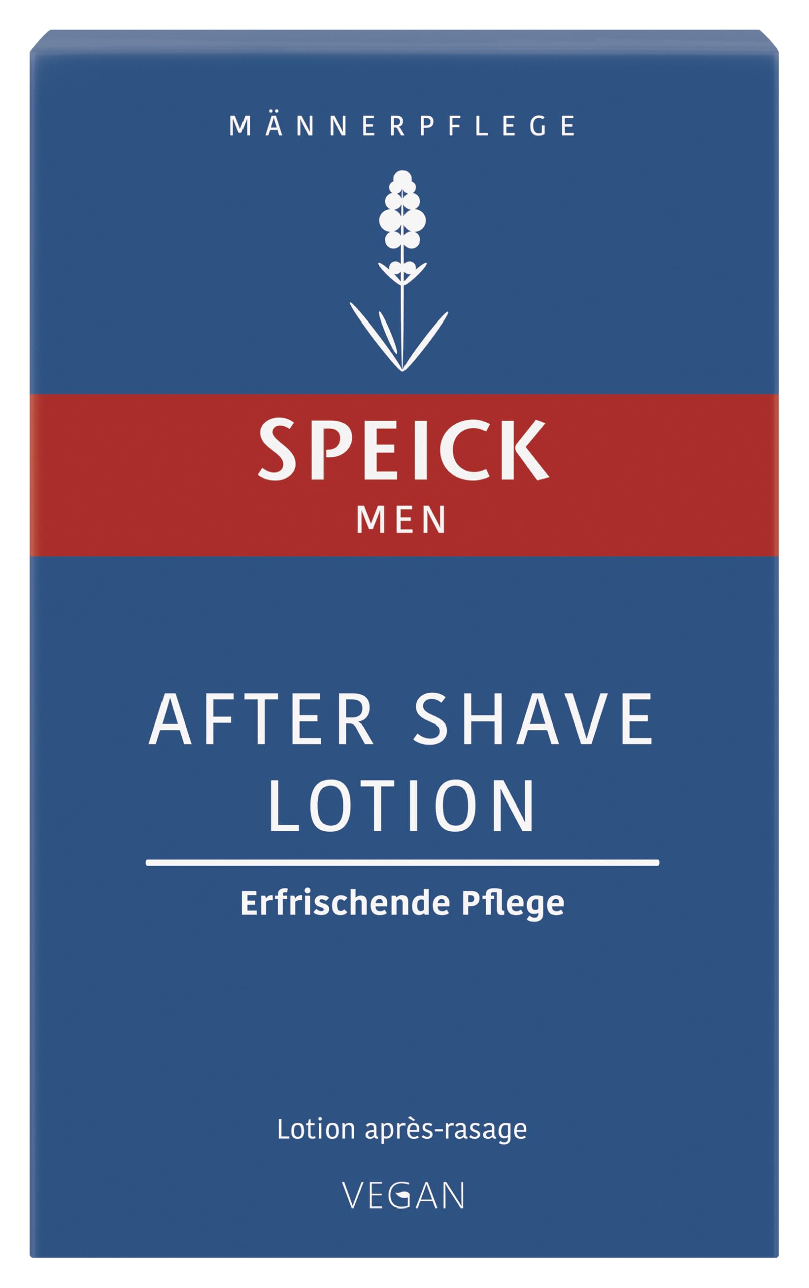 Speick Après-Rasage Lotion, texture soyeuse, soin calmant après rasage pour peau sensible.