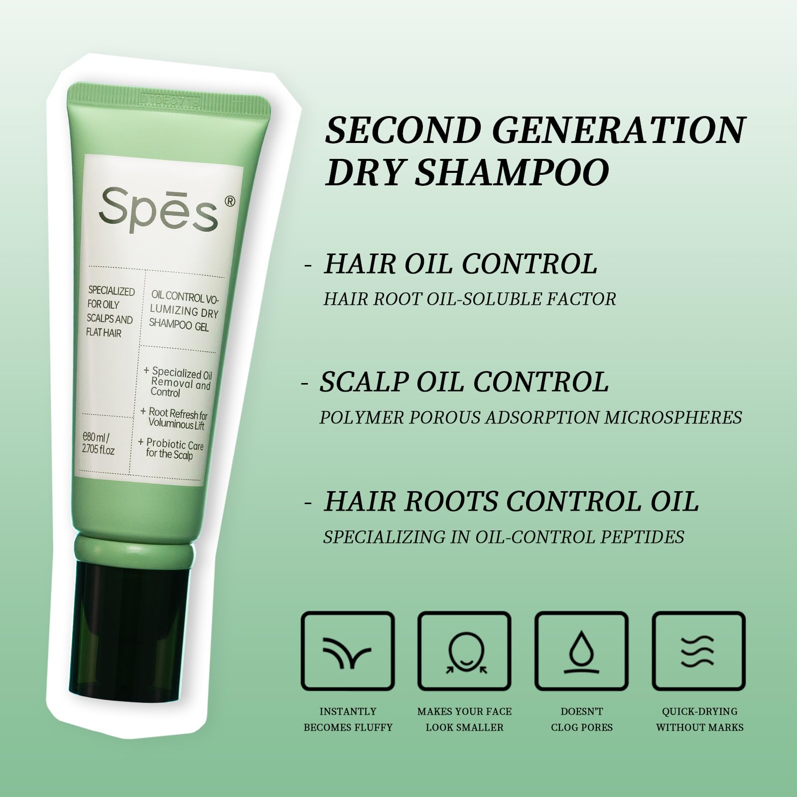 Texture gel se transforme en eau pour absorption rapide des huiles.