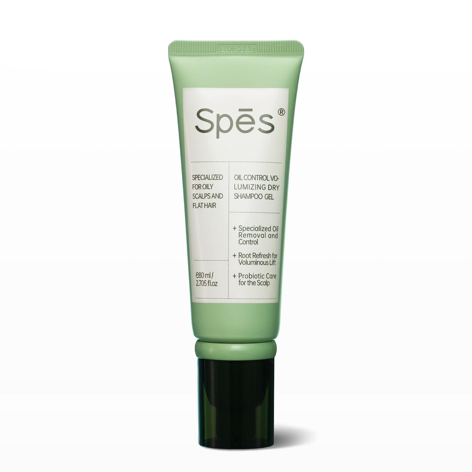 Spes Dry Shampoo 2e Génération Gel – flacon 80 ml, contrôle huile 24h.