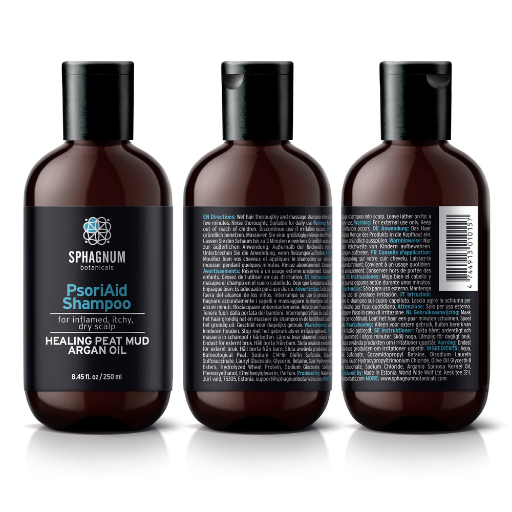 Sphagnum Botanicals Shampooing, usage quotidien recommandé pour une routine capillaire.