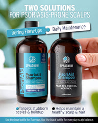 Sphagnum Botanicals Shampooing, hydratation renforcée par provitamine B5 et protéines de blé.