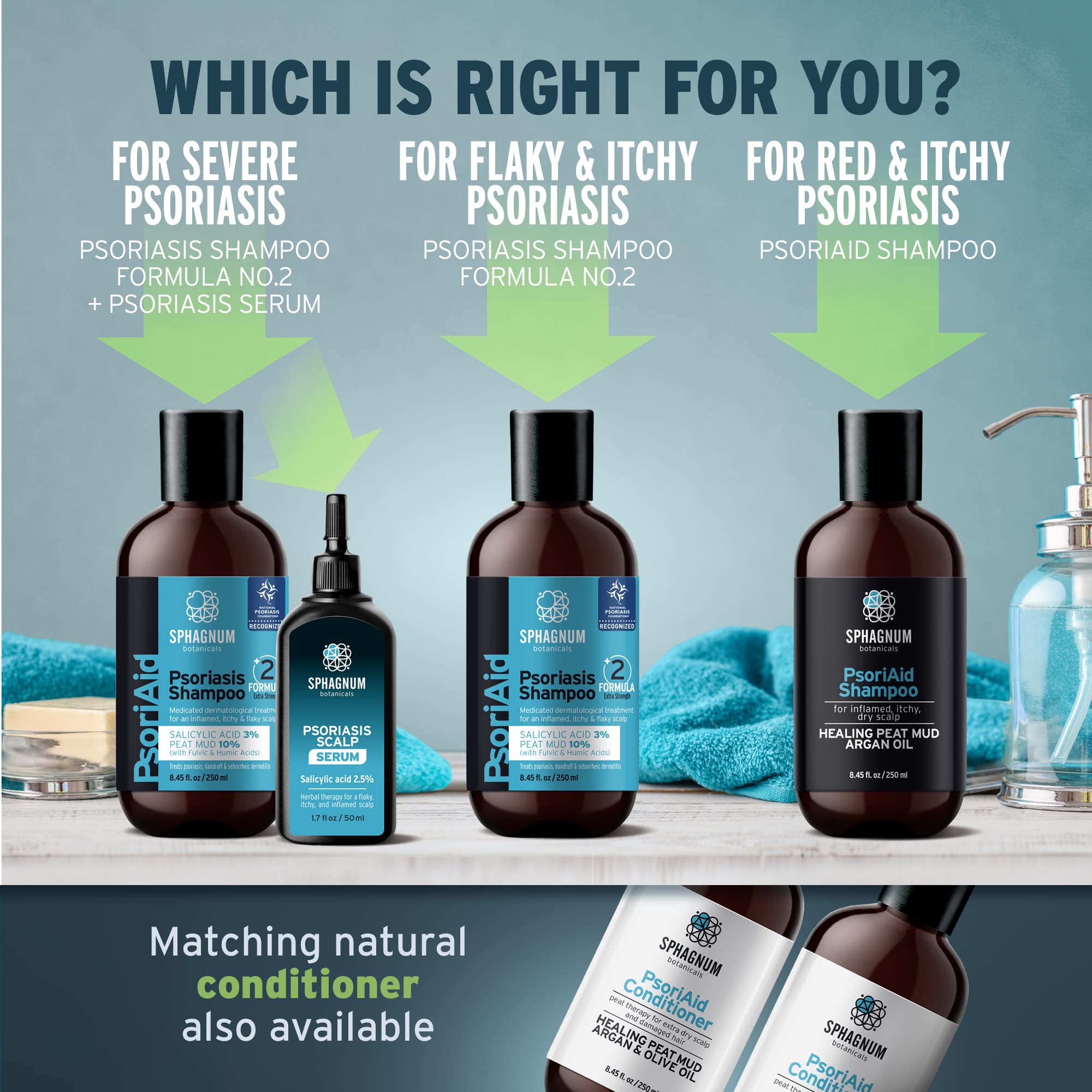 Sphagnum Botanicals Shampooing, sans goudron, lavage quotidien naturel.