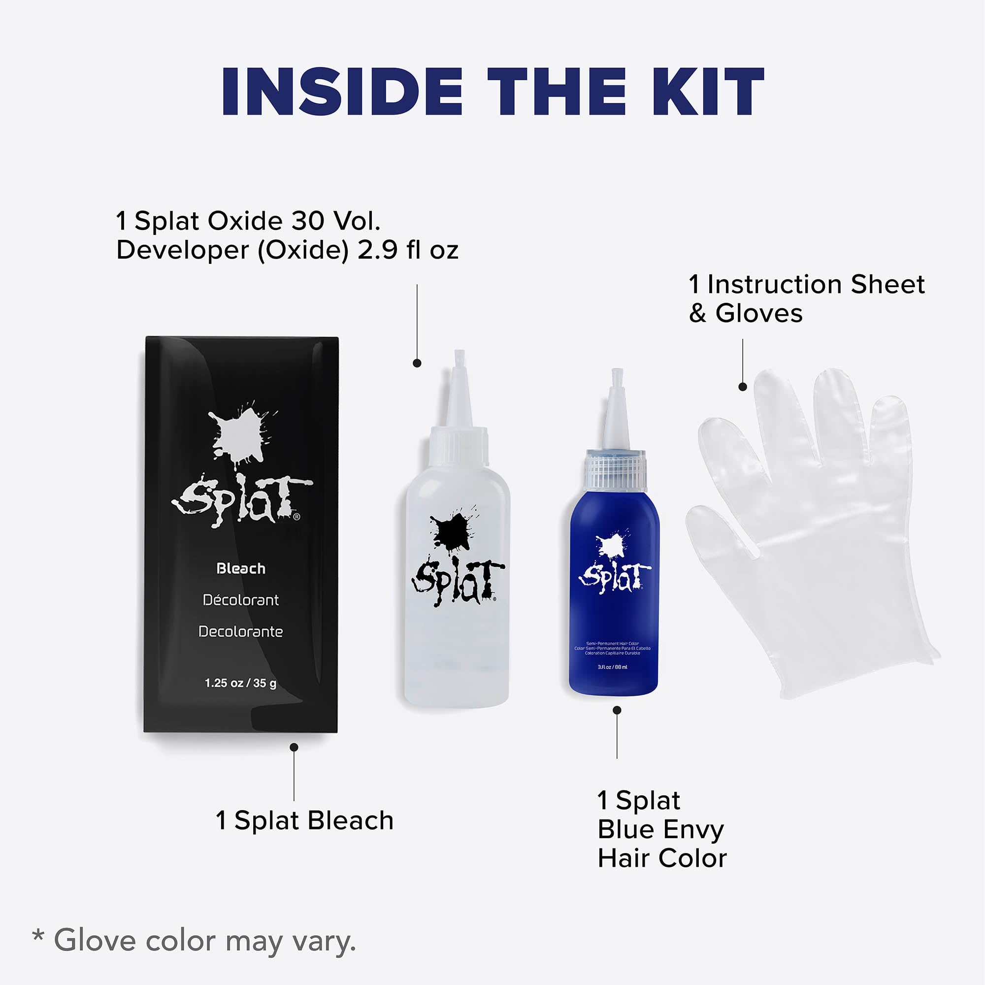 Splat Blue Envy applicateur-pinceau pour une application ciblée.
