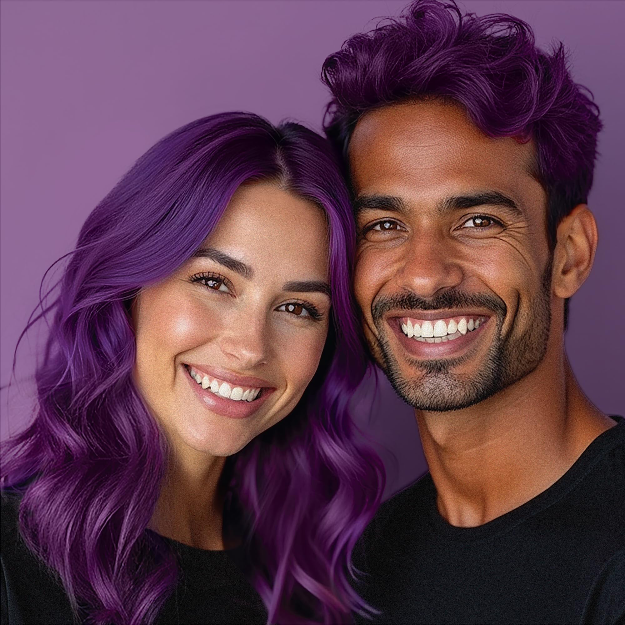 Résultat violet intense et tendance, sans compromis éthique