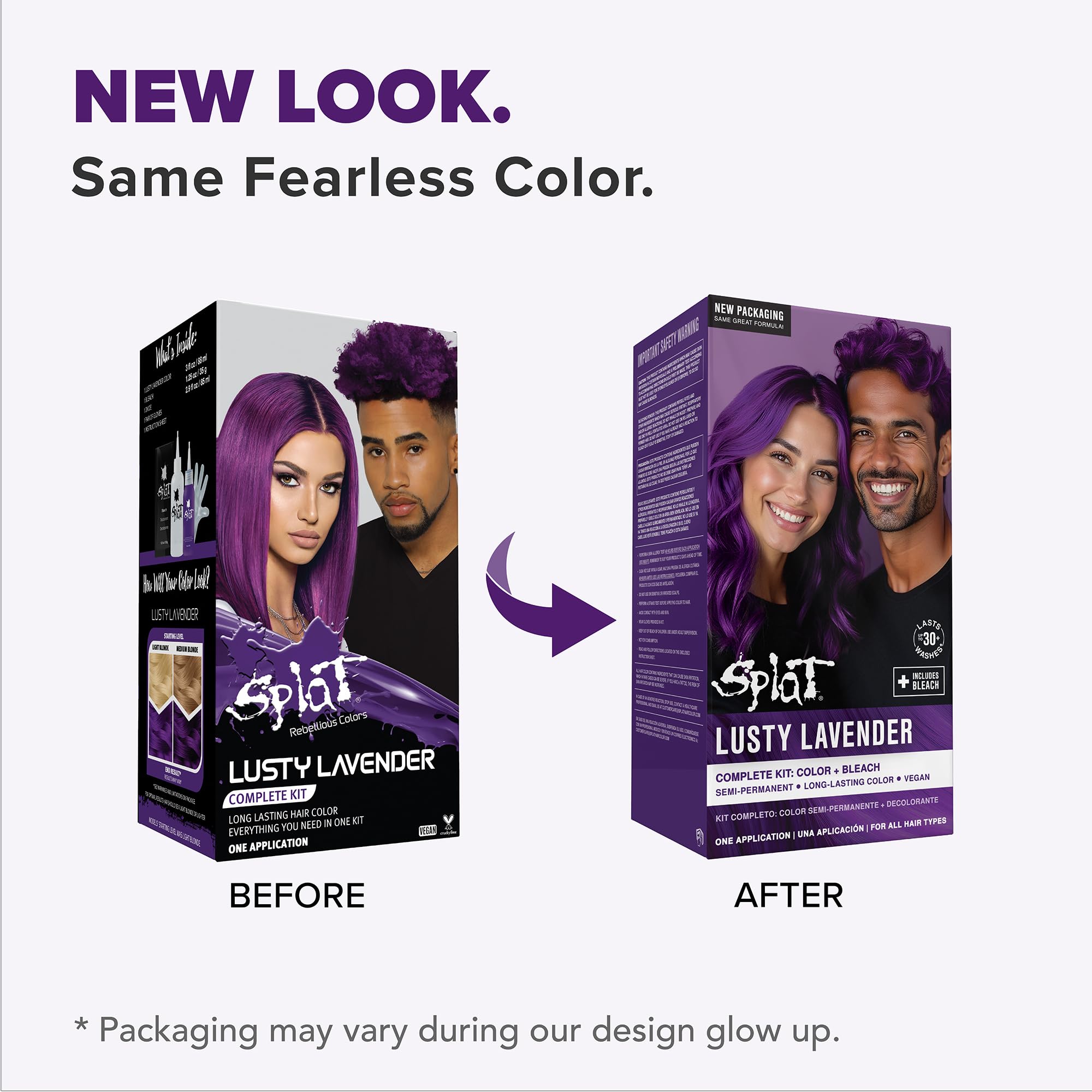Splat Lusty Lavender poudre oxydante prête à l’emploi pour préparer la couleur
