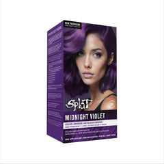Splat Midnight Violet – bouteille de teinture semi-permanente prête à l'emploi.