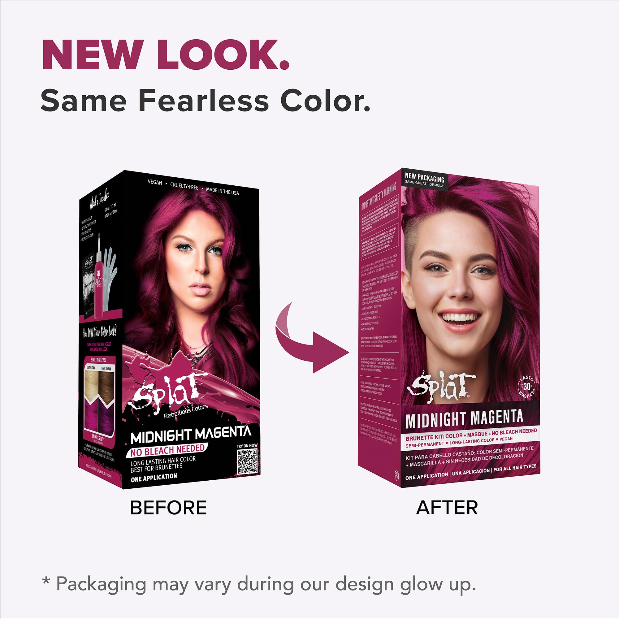 Deep Reconstructor Conditioner inclus pour Splat Midnight Magenta, nourrir et démêler.