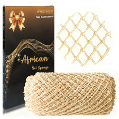 Éponge spmktbozai en filet africain, détail texture, durable et efficace.