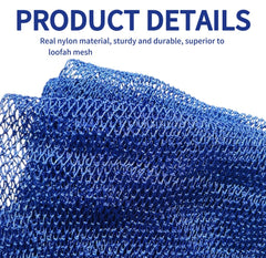 Éponge exfoliante net SPMKTBOZAI bleue, retire impuretés et renouvelle la peau.