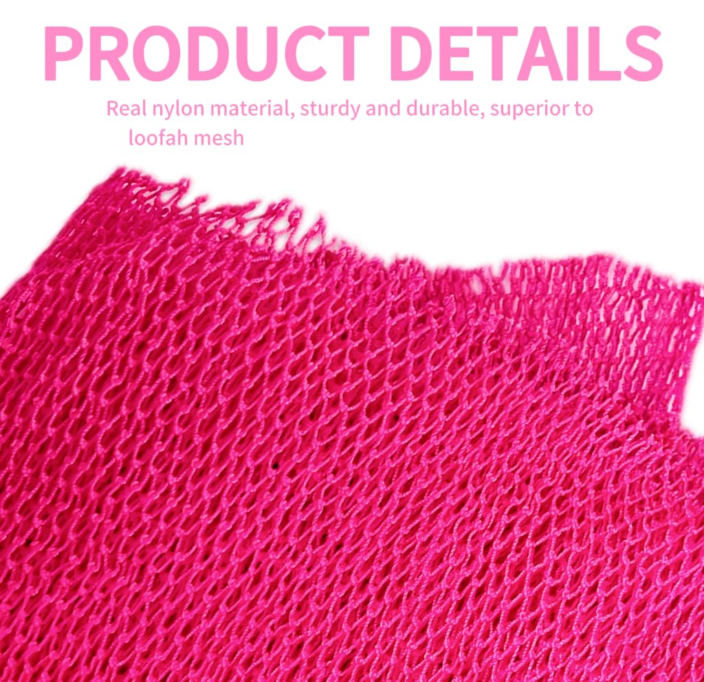 SPMKTBOZAI éponge-réseau africaine rose, texture dense pour exfolier en douceur