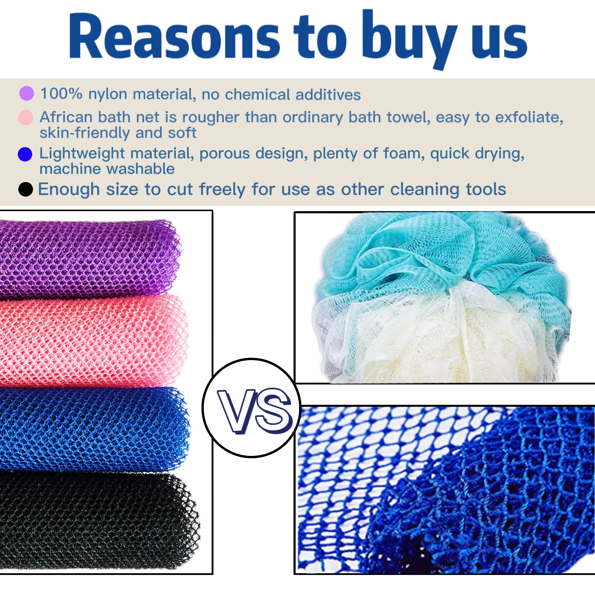 SPMKTBOZAI net bain africain long, douceur et couverture complète.