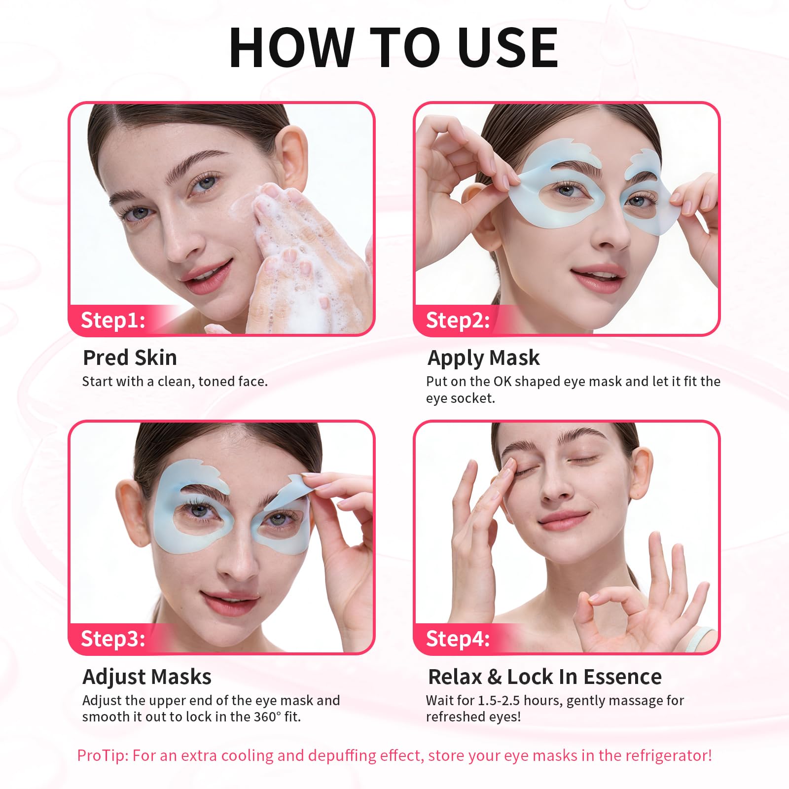 SPODARE patch yeux vegan sans parabènes, adapté peaux sensibles