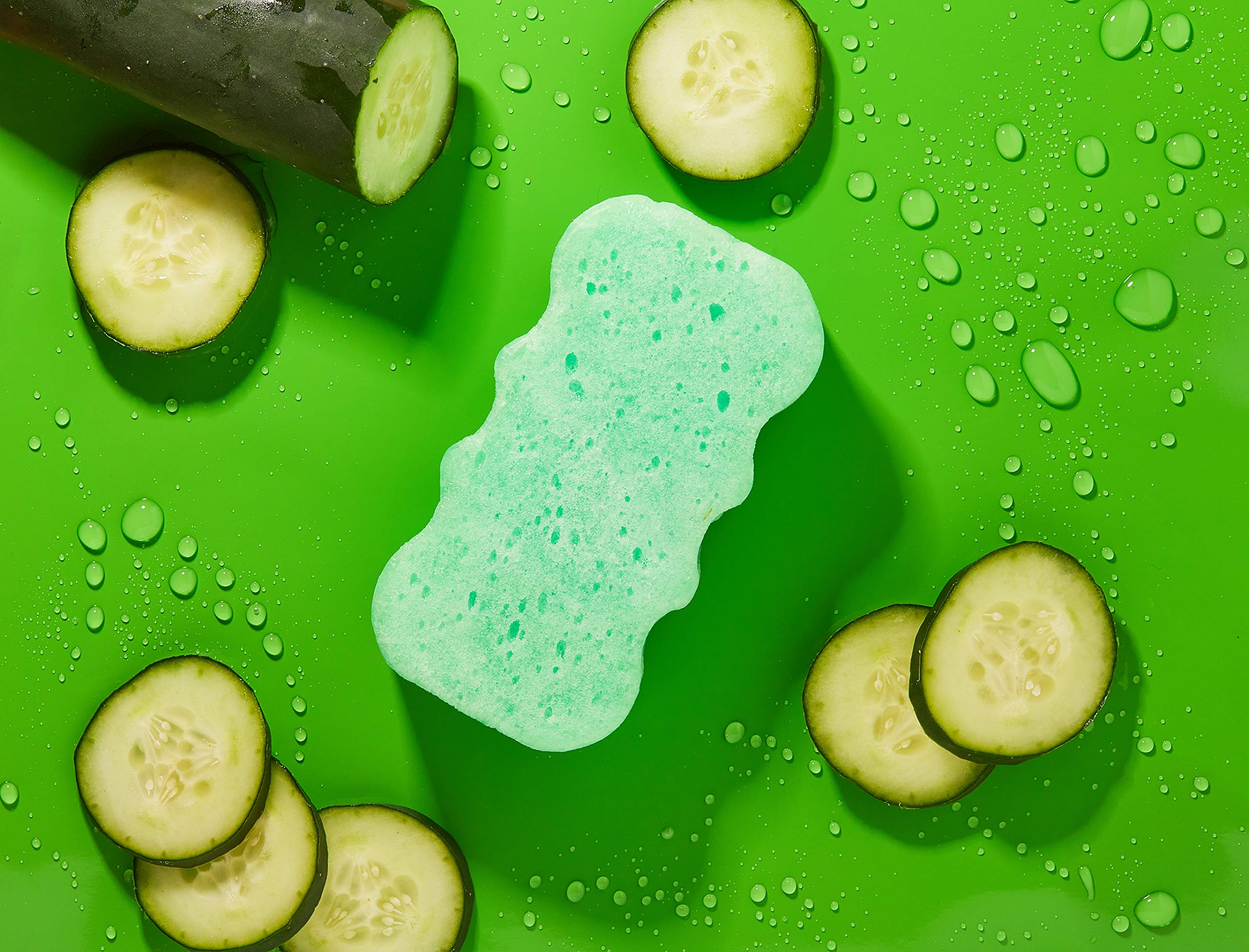 Spongeables textures double-face: massage et exfoliation en douceur.