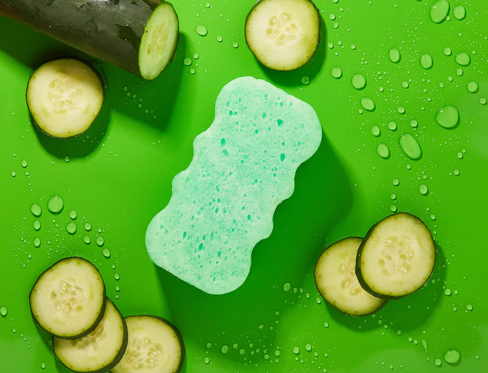 Spongeables textures double-face: massage et exfoliation en douceur.