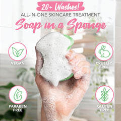 Spongeables Pedi Scrub Menthe – expérience spa à domicile pour pieds frais.