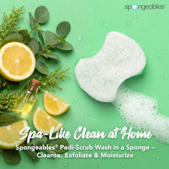 Spongeables Pedi Scrub: côté massage doux pour détendre les pieds fatigués.