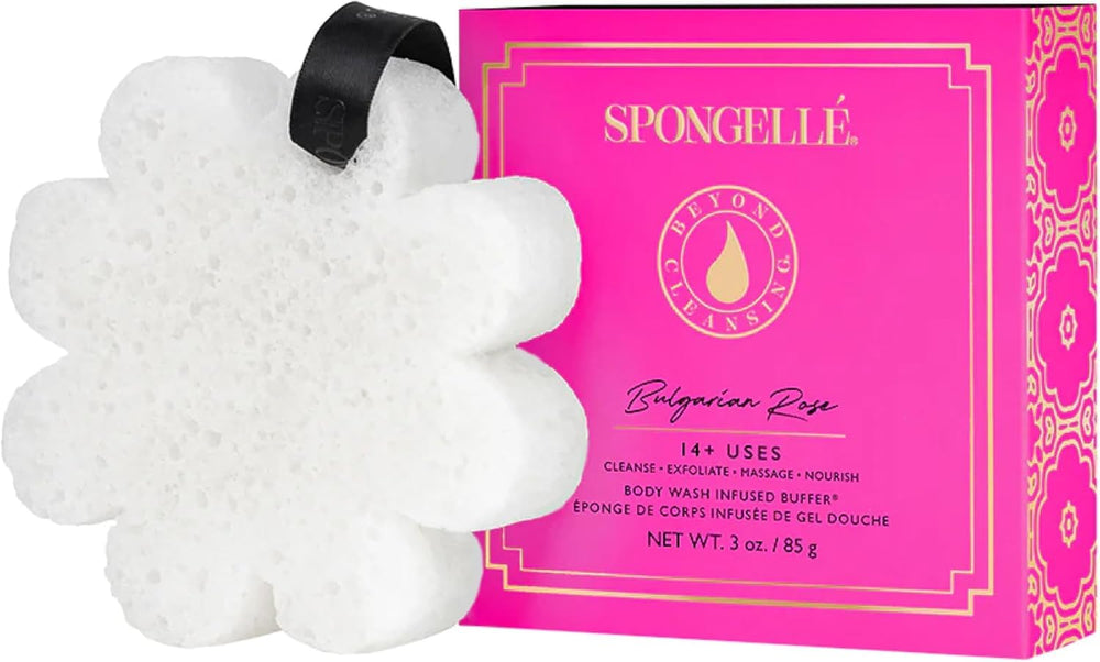 SPONGELLÉ buffer-corps-poignée: gant exfoliant pratique pour la douche.