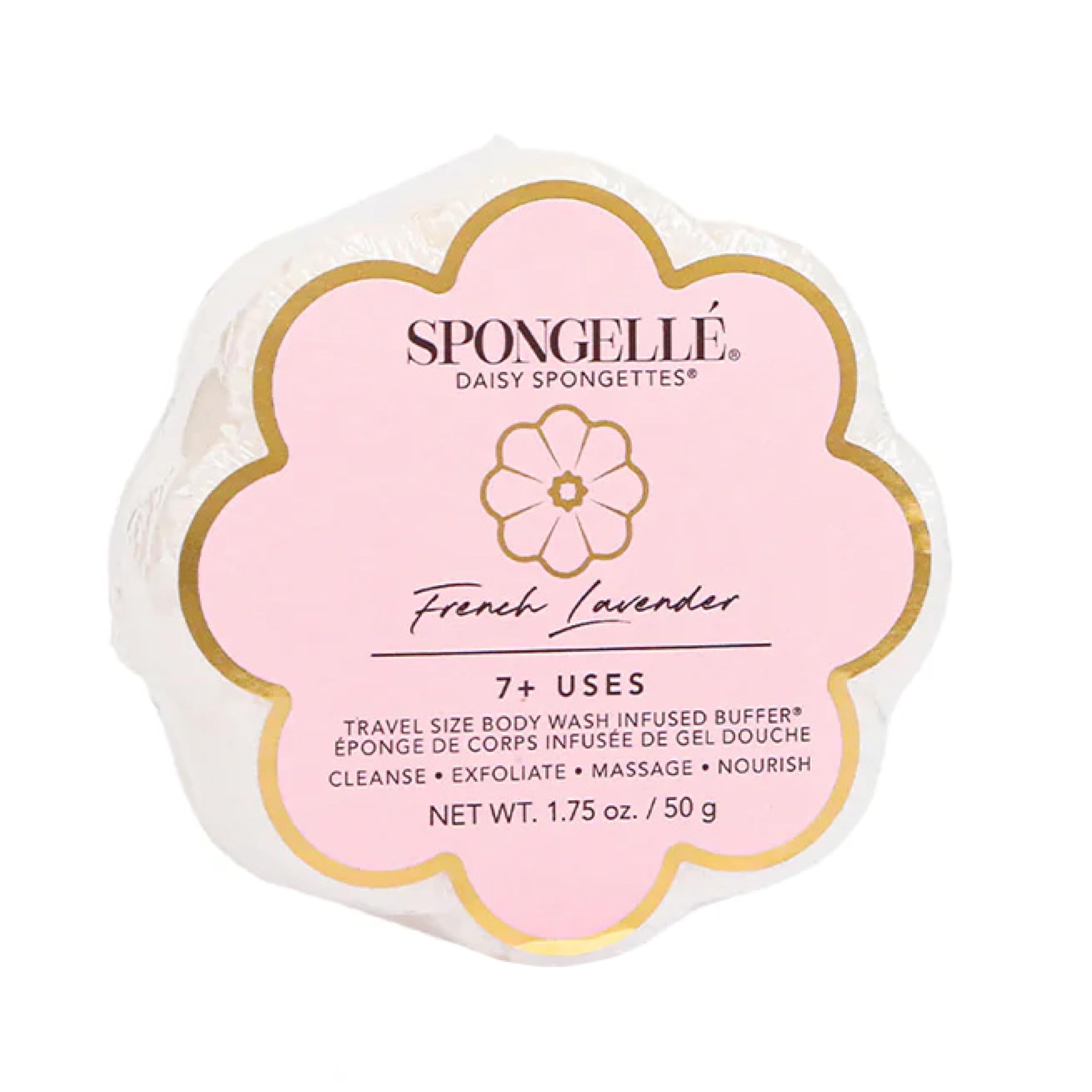 SPONGELLÉ Daisy Spongette Lavande Française: parfum durable et douceur sensorielle.