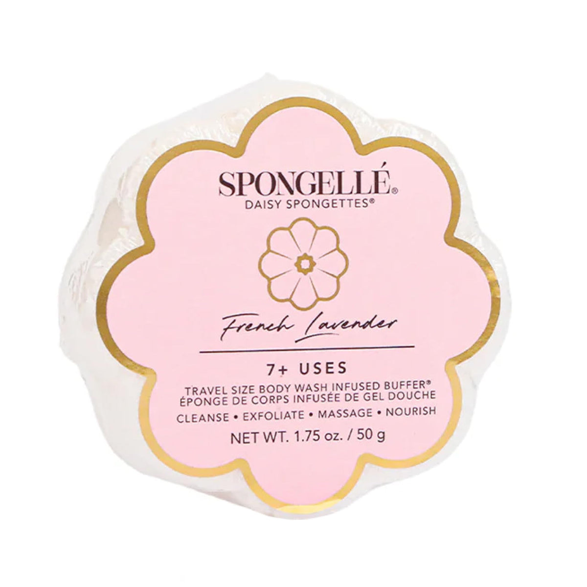 SPONGELLÉ Daisy Spongette Lavande Française: parfum durable et douceur sensorielle.